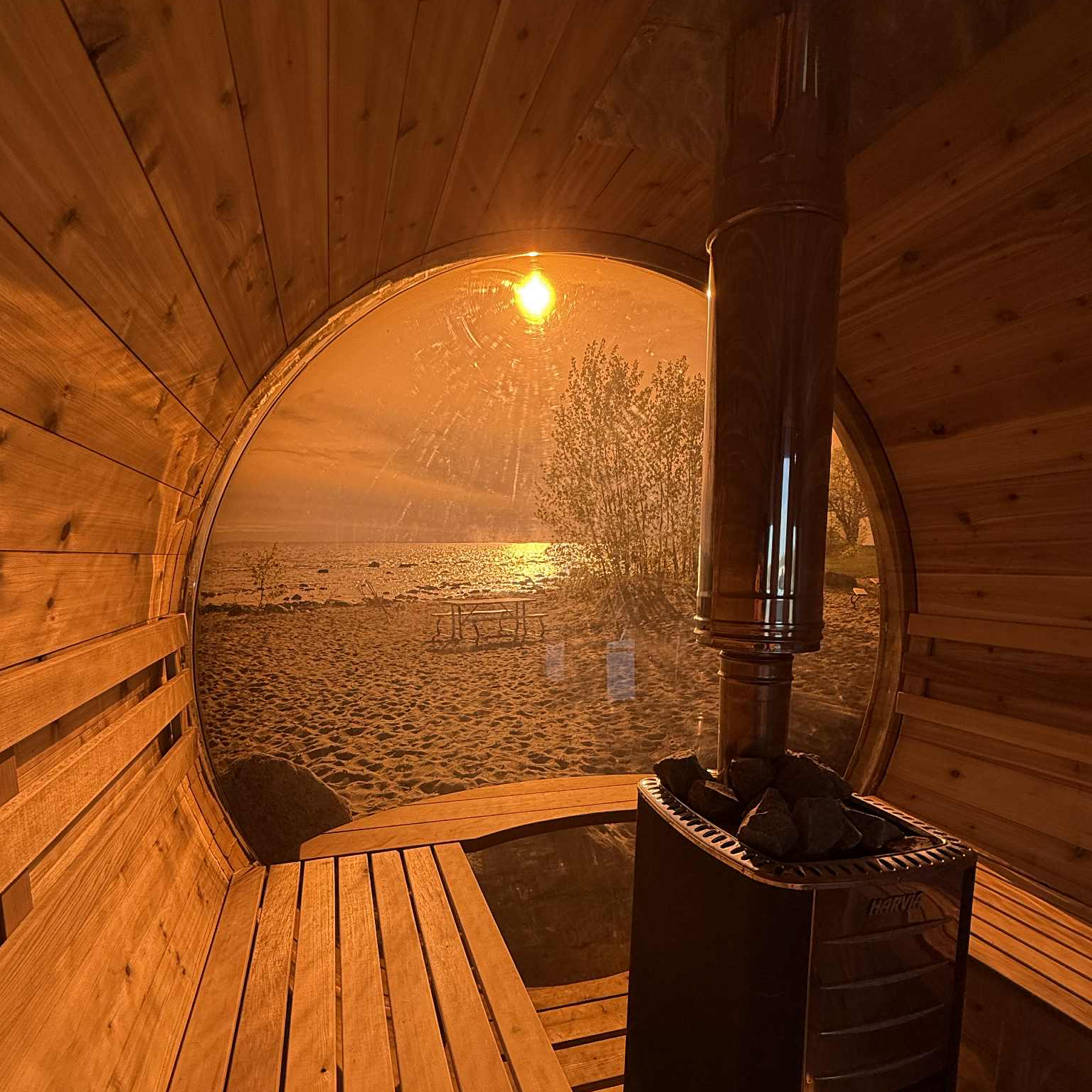Rental Sauna Inside Rent a sauna in Muskoka